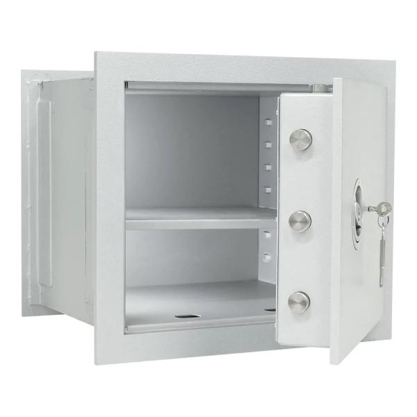 Rottner Wandtresor EN1 Stone SE 45 Premium Doppelbartschloss weißaluminium T04939